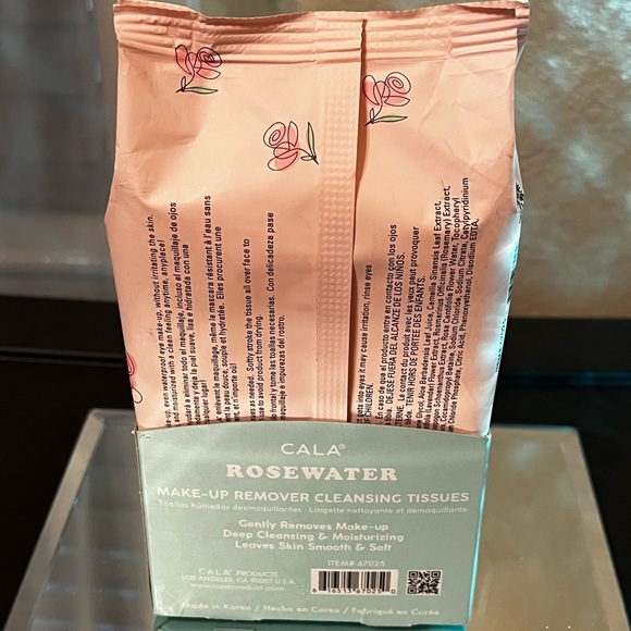 CALA Rosewater MAKE-UP REMOVER
CLEANSING TISSUES 60 sheets with Vitamin E. NEW - Picture 4 of 7